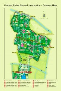 Central China Normal University map
