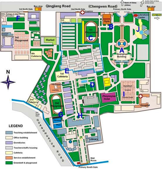 SWUFE Guanghua Campus Map