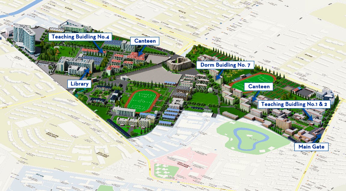 Map of Guoding Road Campus