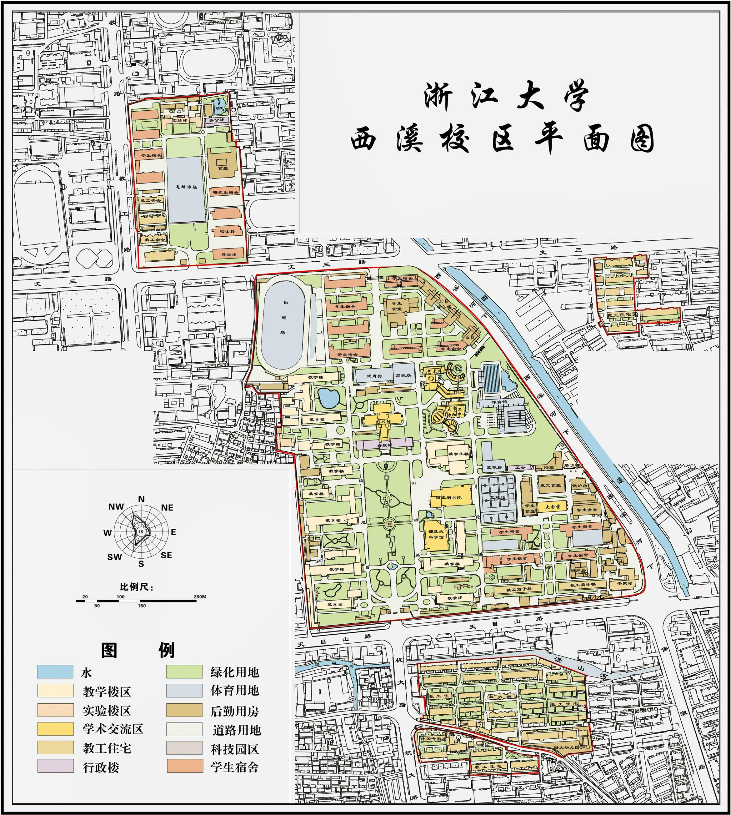 ZJU Xixi Campus Map