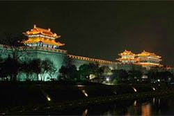 Xi'an City Wall by Night
