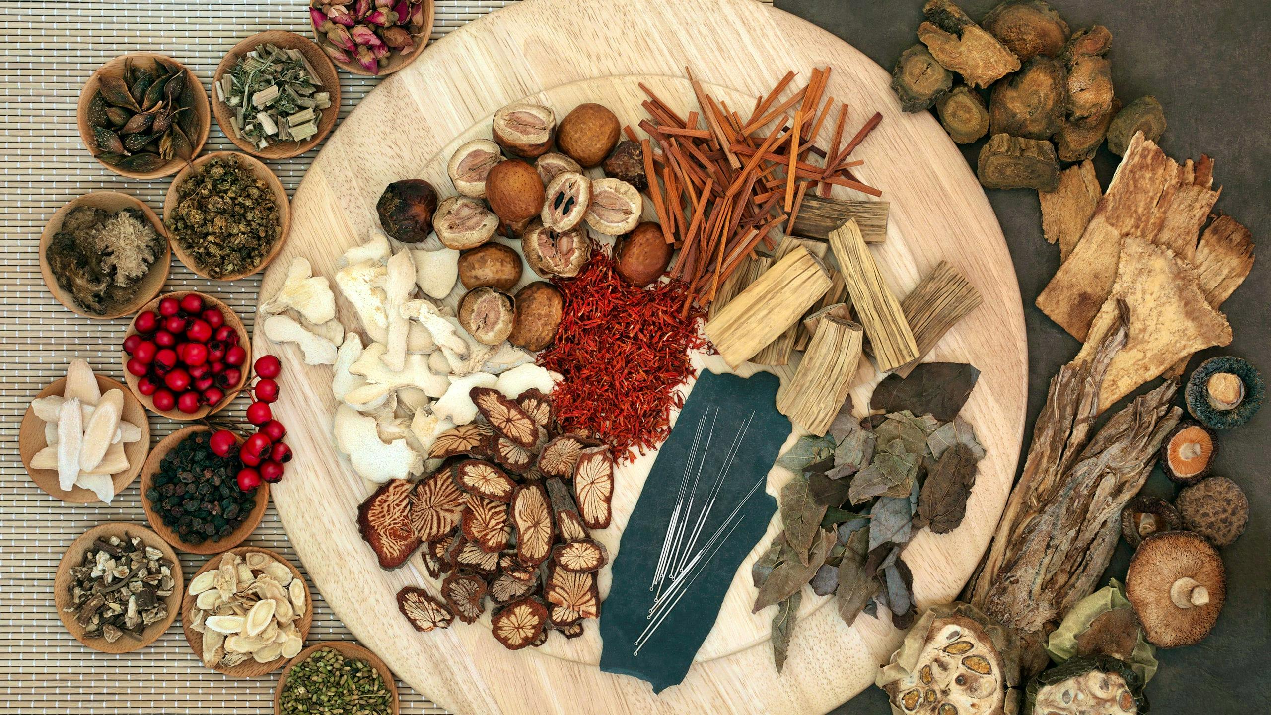 mix of Chinese herbs- traditional Chinese medicine