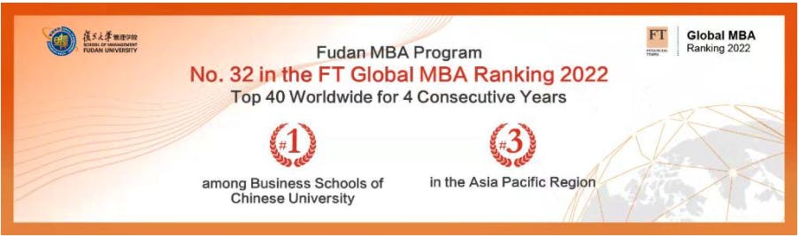 Fudan MBA 2022 rankings